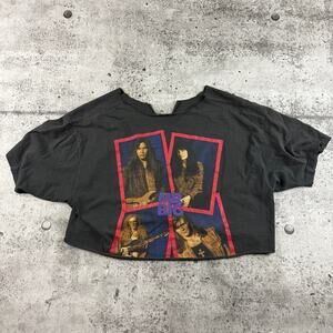 Vintage MR.BIG Crop Top Size Small Vintage Band Tee
